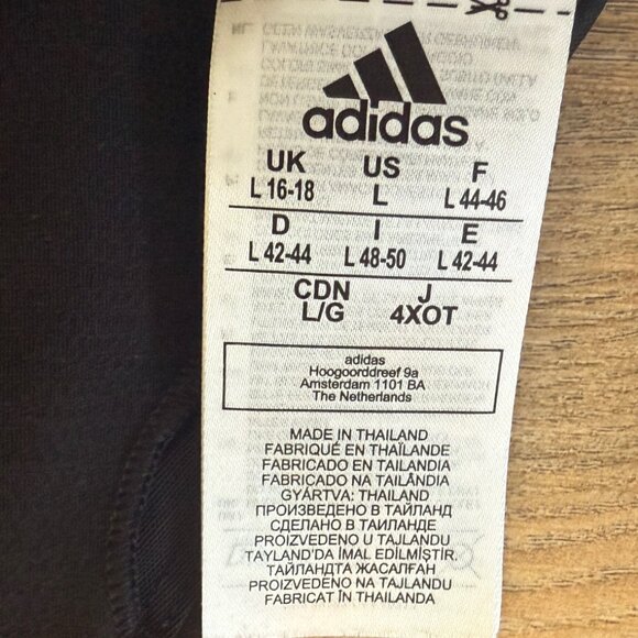 Addidas Cross Back Mesh Overlay Sports Bra L - Picture 3 of 3